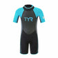 童裝短袖2.5mm連身保暖衣 - TYR(藍)