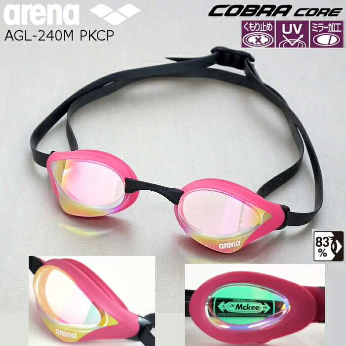 競賽泳鏡 - 日本製COBRA CORE(粉紅)